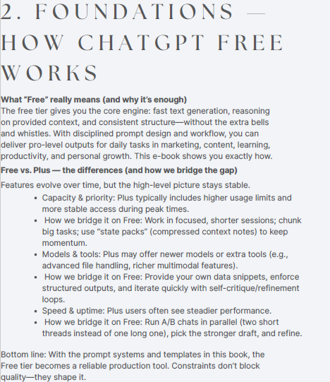 ChatGPT Free Mastery
