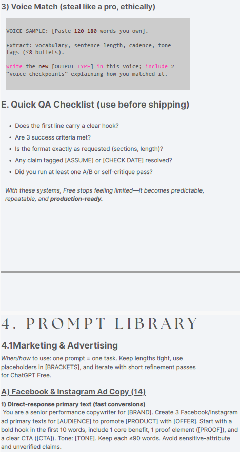 ChatGPT Free Mastery
